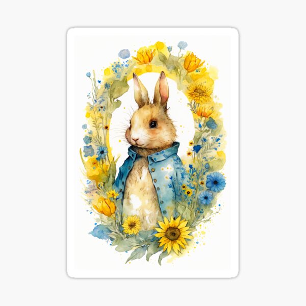 Item preview, Rabbit in a Blue Jacket designed and sold by MedusaPrintArt.