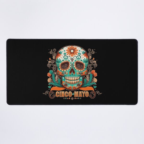 Item preview, Whimsical Cinco de Mayo Sugar Skull designed and sold by danielliamgill.