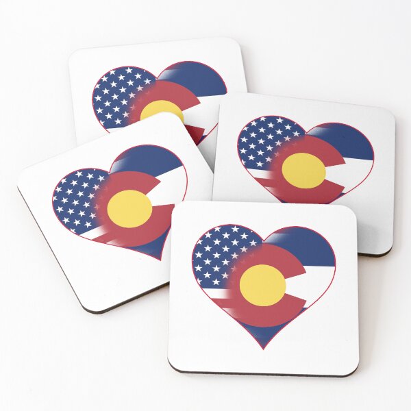 Item preview, State of Colorado  Flag and American Flag Fusion Design designed and sold by Gsallicat.