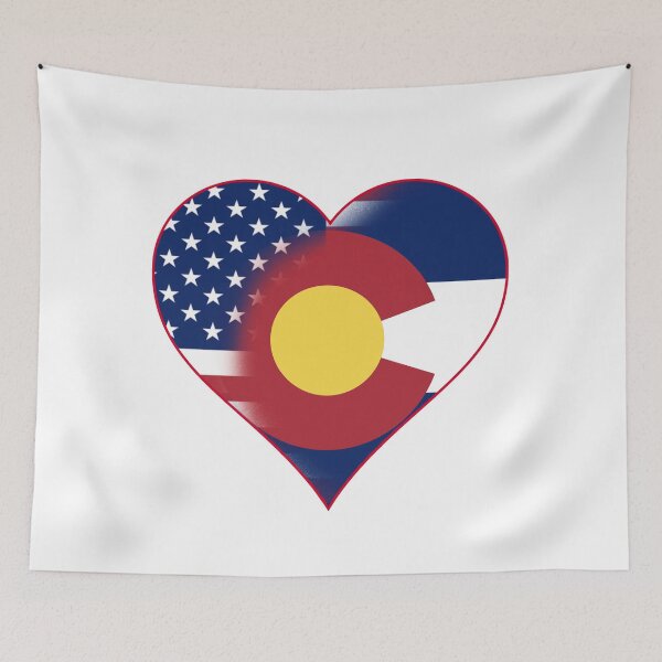 Item preview, State of Colorado  Flag and American Flag Fusion Design designed and sold by Gsallicat.