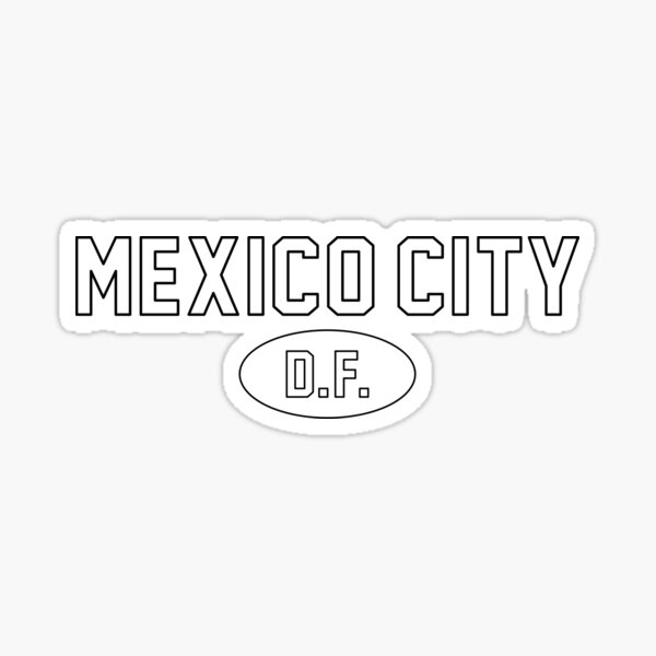 Item preview, Mexico City D. F. / Black Outline designed and sold by PEK1787.