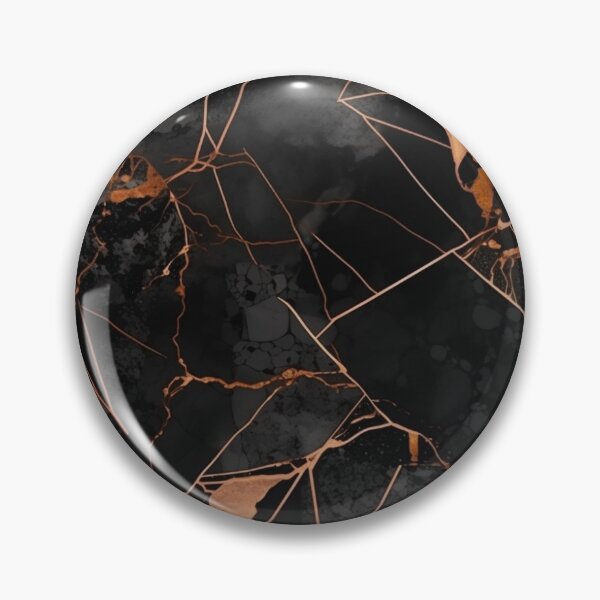 Item preview, Black Marble With Gold & Copper Veins designed and sold by Cody Bertasso.