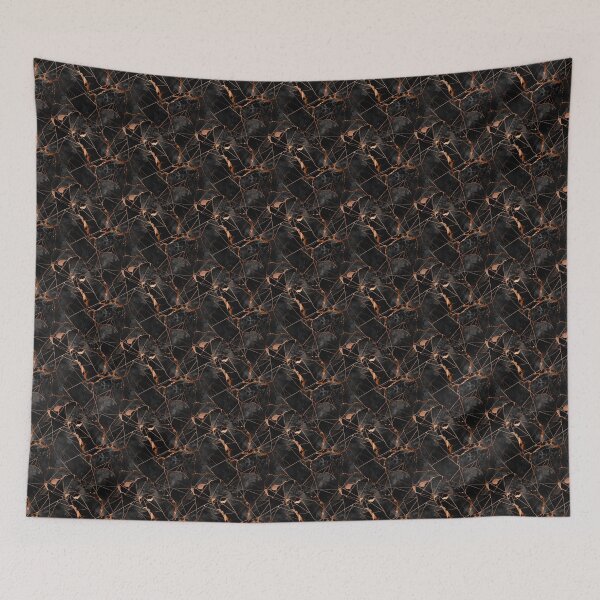 Item preview, Black Marble With Gold & Copper Veins designed and sold by Cody Bertasso.