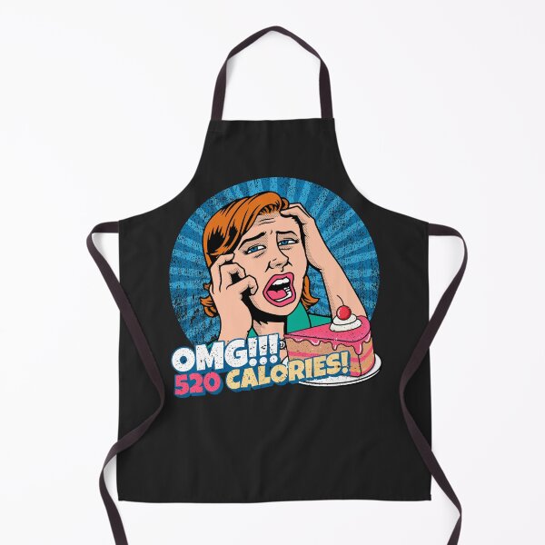 Item preview, OMG! 520 Calories! - Retro comics funny girl on diet designed and sold by sashashuba.