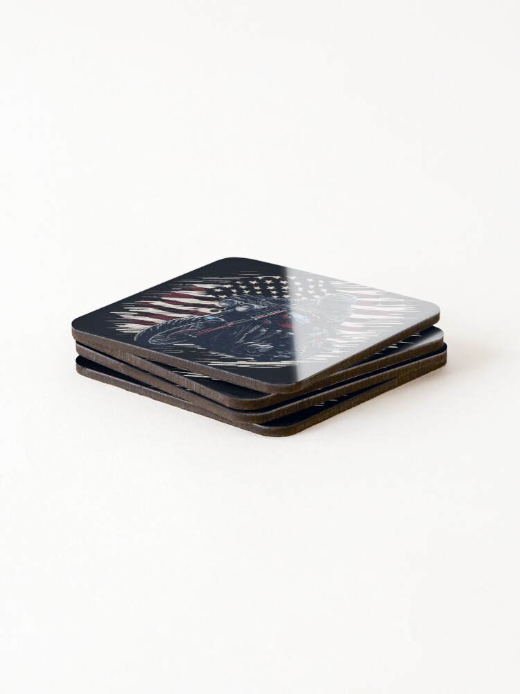Thumbnail 4 of 5, Coasters (Set of 4), Freedom Ride designed and sold by urbsrepublic.