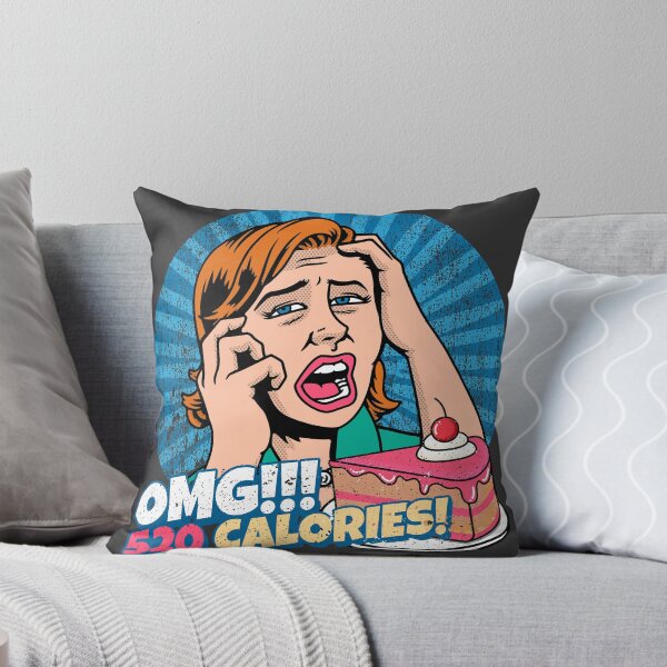 Item preview, OMG! 520 Calories! - Retro comics funny girl on diet designed and sold by sashashuba.