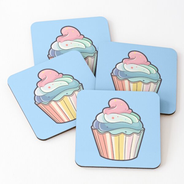 Item preview, Rainbow Cupcake designed and sold by Brush-Blueprint.