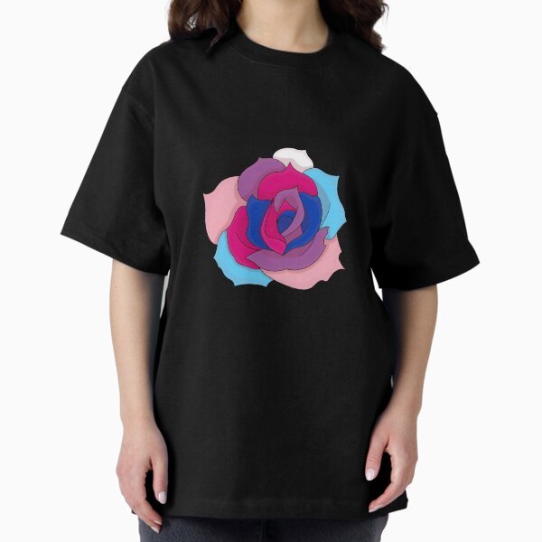transgender-bisexual rose (warm shading) Oversized T-Shirt