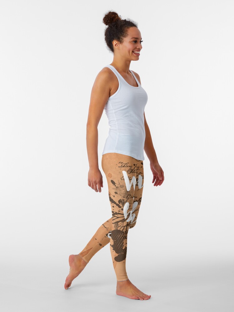 Vista alternativa de Leggings We live and breathe words