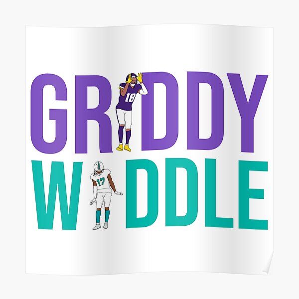 The Griddy duo (jammer chase and Justin Jefferson Poster for Sale by  islandgraphics