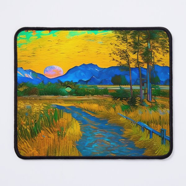 Item preview, Mountain Path: A Scenic Oil Painting designed and sold by DreamPrint Collective.