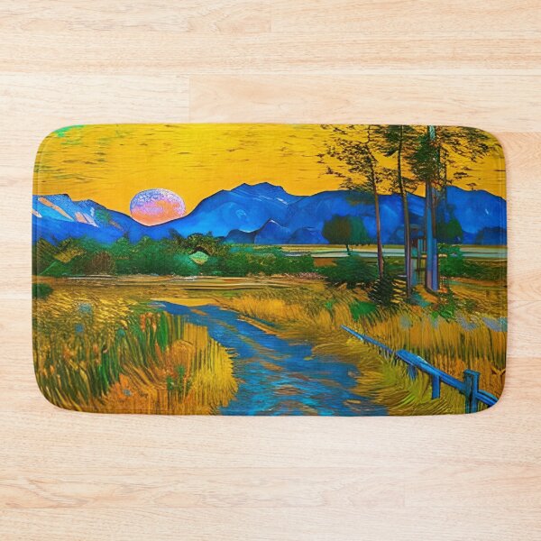 Item preview, Mountain Path: A Scenic Oil Painting designed and sold by modernaarte.