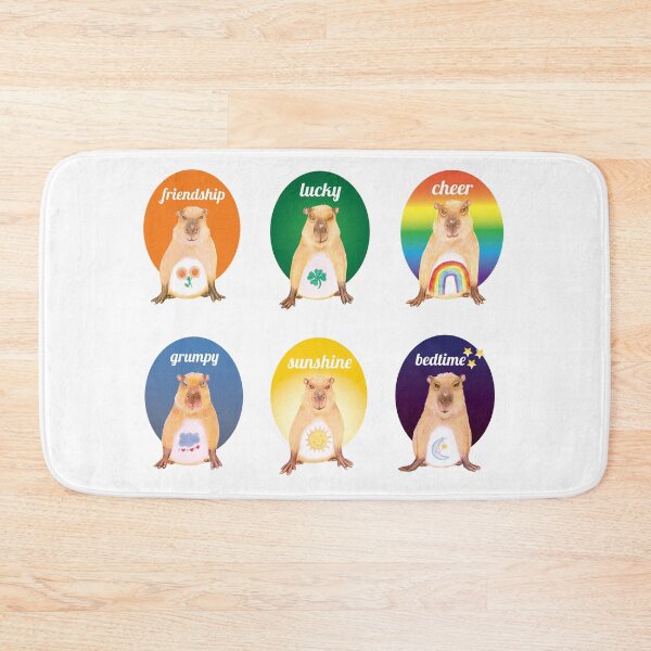Item preview, Set of 6 feelings capybaras  designed and sold by umasharda.