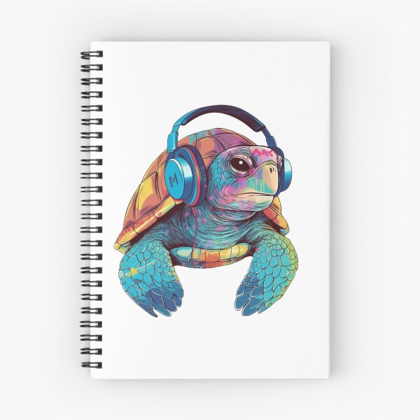 Item preview, Sea Turtle Wearing Headphones designed and sold by HandCraftedArt.
