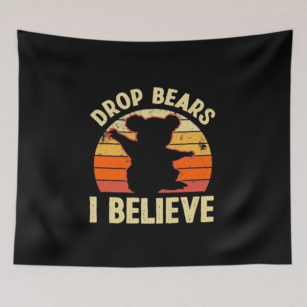 Item preview, Australian Feral Koala, Believe in Drop Bears designed and sold by Gold Wings Tees.