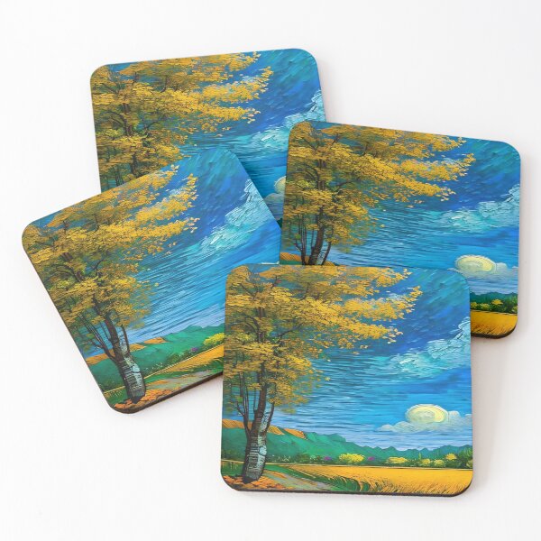 Item preview, Golden Fields: An Idyllic Oil Painting designed and sold by DreamPrint Collective.