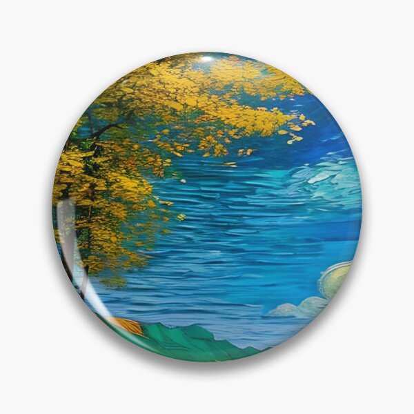 Item preview, Golden Fields: An Idyllic Oil Painting designed and sold by DreamPrint Collective.