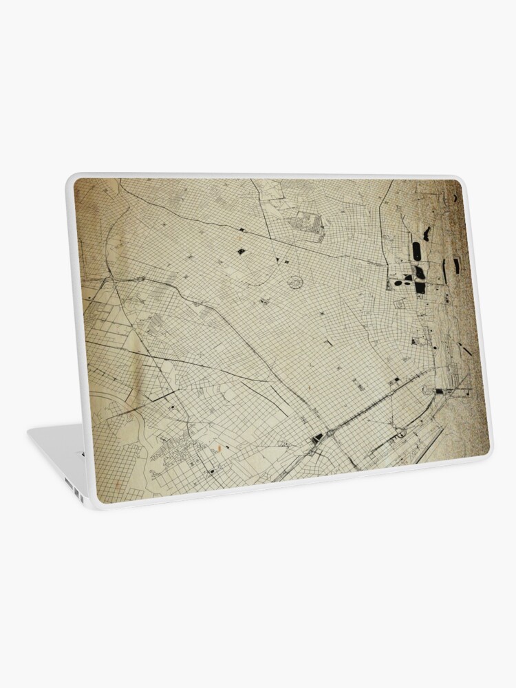 Buenos Aires Road Map Antic Vintage Design Laptop Skin By Frtcreative Redbubble