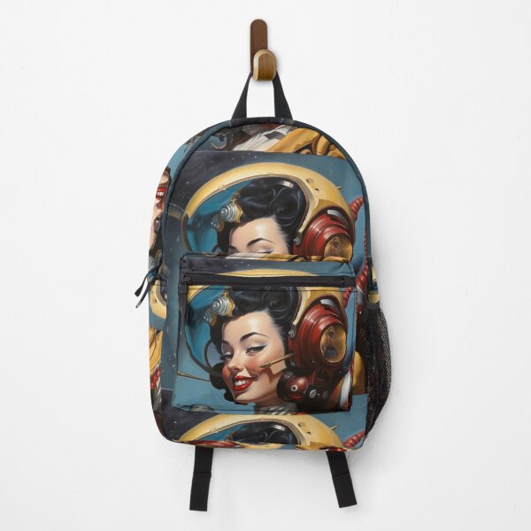 Item preview, Sci-Fi, retro futuristic beautiful smiling girl designed and sold by GueloStudio.
