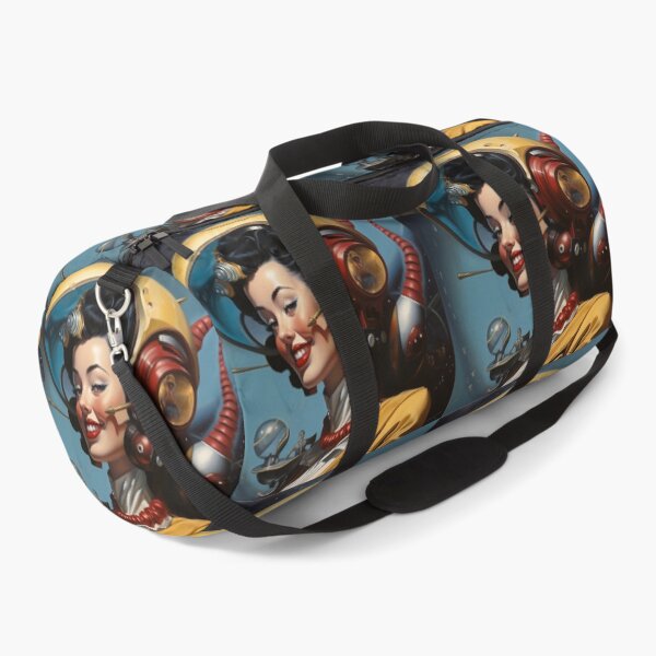 Item preview, Sci-Fi, retro futuristic beautiful smiling girl designed and sold by GueloStudio.