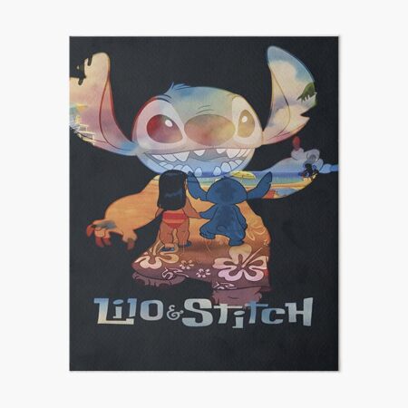 Vista previa del artículo con la obra «Lilo y Stitch», diseñado y vendido por trinkleintelle.