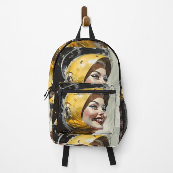 Item preview, Sci-Fi, retro futuristic beautiful smiling girl designed and sold by GueloStudio.