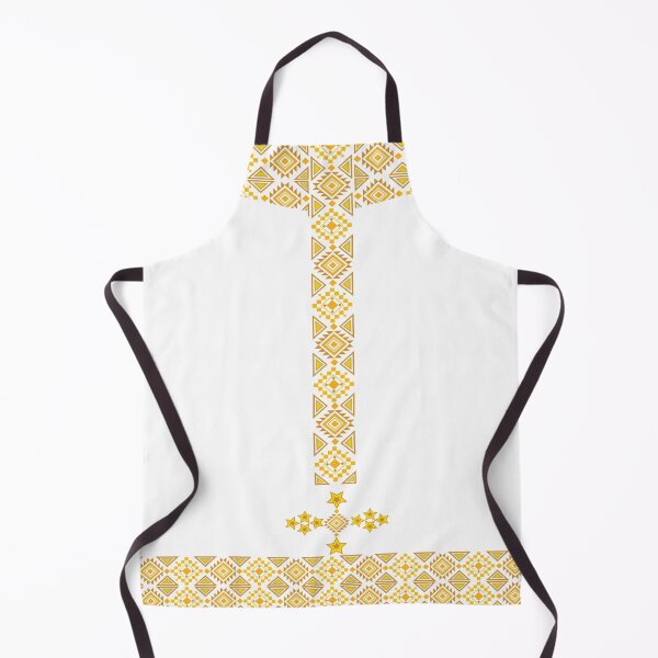 Item preview, Ethiopian and Eritrean Inspired Print White and Gold designed and sold by exotikcocotte.