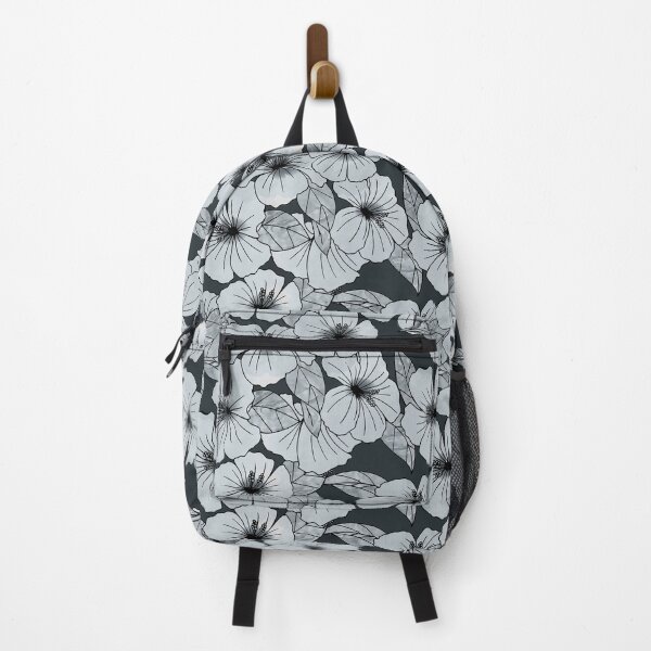 Item preview, Black & White Floral Hibiscus Pattern designed and sold by tanyadraws.