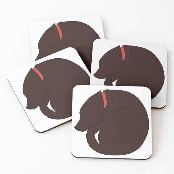 Item preview, Curled Up Chocolate Lab designed and sold by EdruEmu.