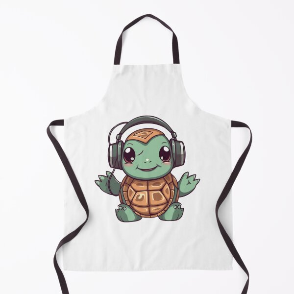 Item preview, Cute Turtle Wearing Headphones designed and sold by HandCraftedArt.