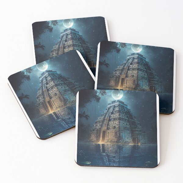 Item preview, Mayan temple in jungle designed and sold by Free-Your-Mind-.