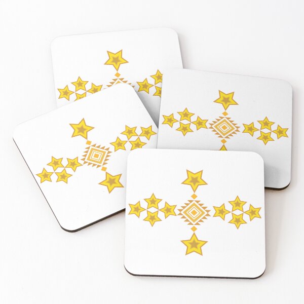 Item preview, Ethiopian and Eritrean Inspired Print White and Gold designed and sold by exotikcocotte.