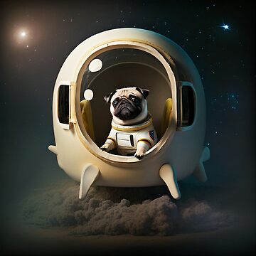 Artwork thumbnail, Pugtastic Journey: Pug In Space by ShoppingWarrior