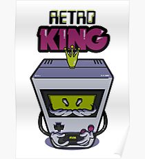 Retro King | Retro gamer console Poster