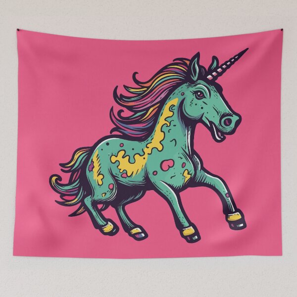 Item preview, Cheerful Unicorn Prancing Cartoon Style designed and sold by Arncil.