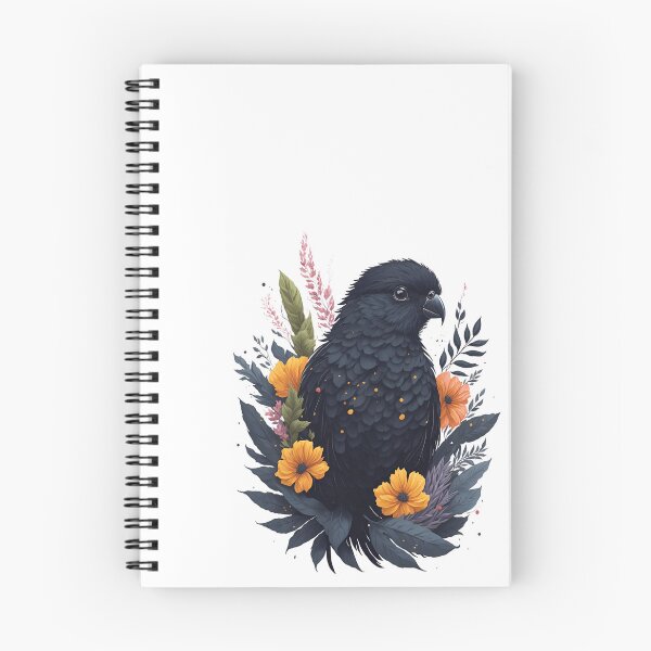 Aperçu de l'œuvre Visage de perruche coloré avec des fleurs et des feuilles à l'aquarelle créée et vendue par AndyNgn.