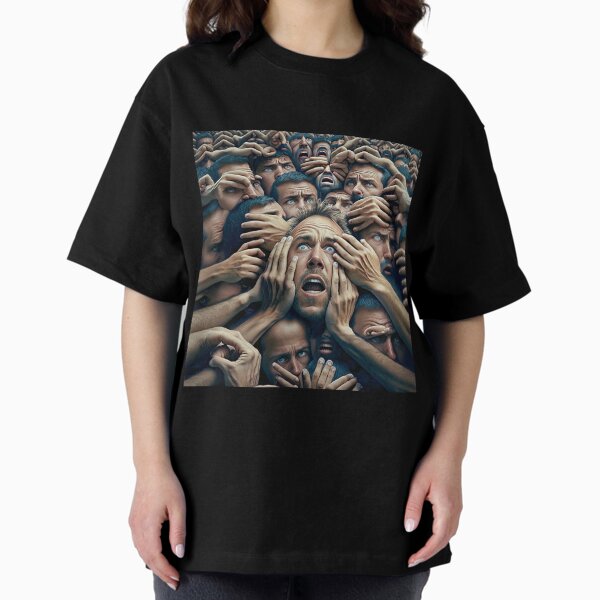 Shopping Warrior's - The 1000 Hands - Crowded Mind Oversized T-Shirt