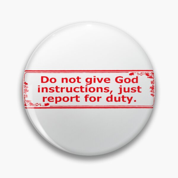 Item preview, Report God for Duty; designed and sold by StickerApe.
