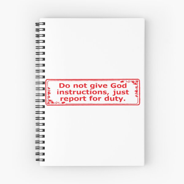 Item preview, Report God for Duty; designed and sold by StickerApe.