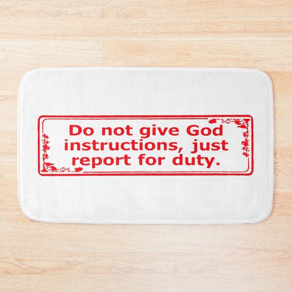 Item preview, Report God for Duty; designed and sold by StickerApe.