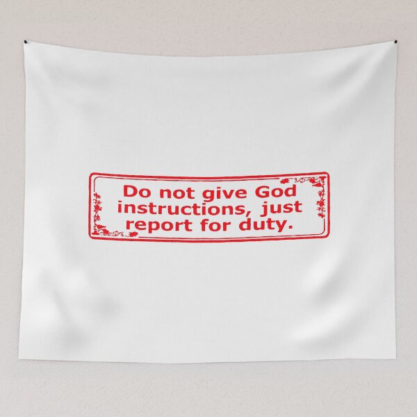 Item preview, Report God for Duty; designed and sold by StickerApe.