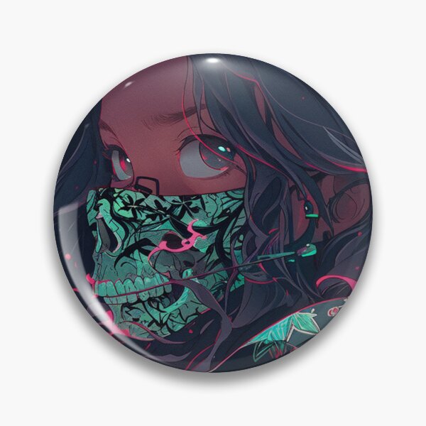 Artikelvorschau, Schöne Schädelmaske Mädchen, Anime-Schädelmaske entworfen und verkauft von TheeDigitalDen.
