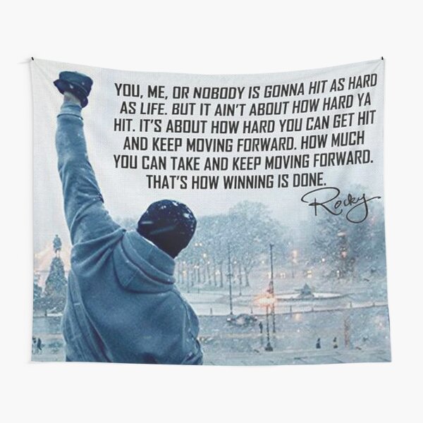 Rocky Quote 2023 Tapestry