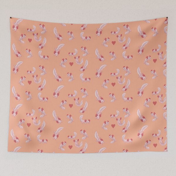Item preview, Axolotl Pattern Peachy designed and sold by Ashley Gagnon.