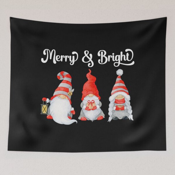 Item preview, Gnomes Christmas Merry And Bright Xmas Festive30 designed and sold by SweetToott.