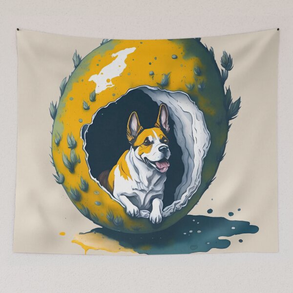 Item preview, Dog in egg designed and sold by Javier Narváez Solarte.