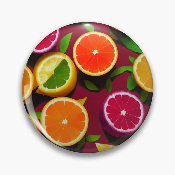 Item preview, Fruits Pattern Orange Ruby Red Grape Lime Slices Leaves - Fruits designed and sold by internlvisions.