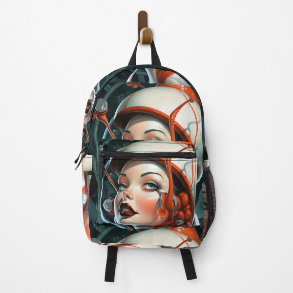 Item preview, Sci-Fi, pin up, retro futuristic beautiful girl designed and sold by GueloStudio.