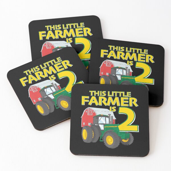 Item preview, Kids 2 Year Old Green Farm Tractor Birthday Party Farmer 2nd Gift Premium    designed and sold by tracyletts.