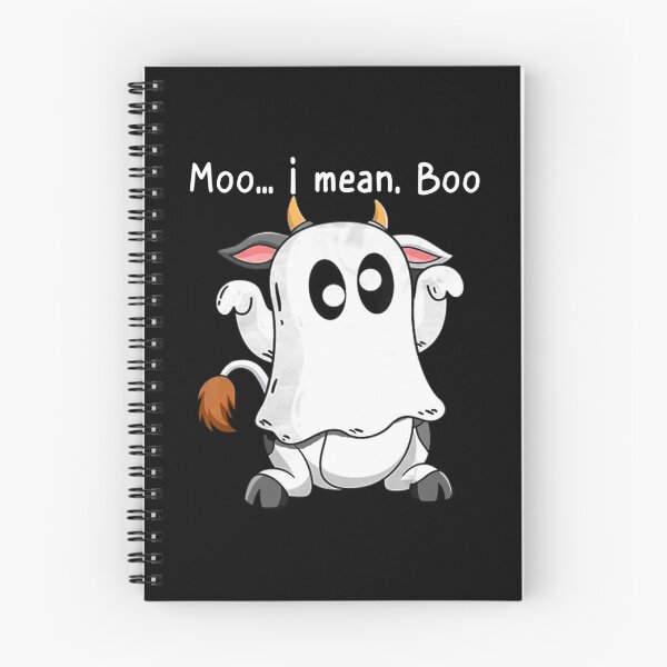 Item preview, Moo I Mean Boo Ghost Cow  Ghost Cow Halloween Farmer    designed and sold by tracyletts.